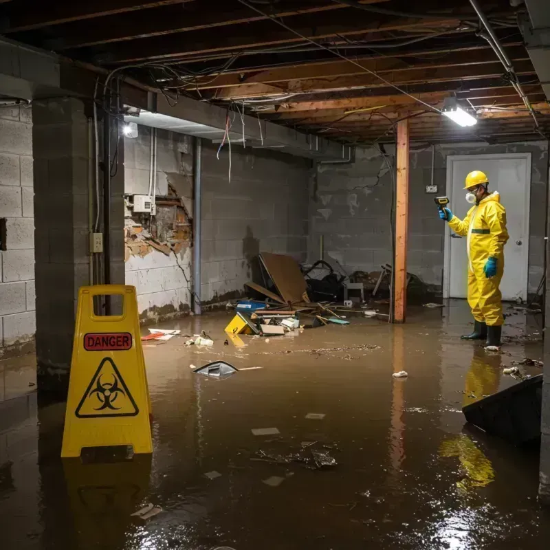 Flooded Basement Electrical Hazard in South Point, TX Property